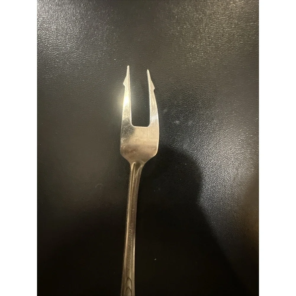 Vintage Short Handle Pickle Olive Fork EKS7 STAINLESS‎ by EKCO USA